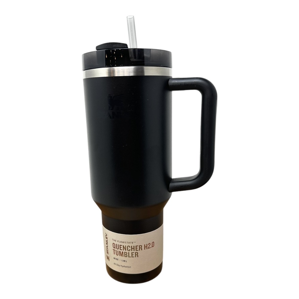 New Stanley The Flowstate Quencher‎ H2.0 Tumbler BPA Free Hot & Cold  40oz Black